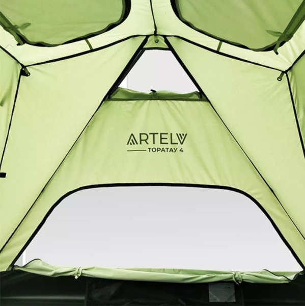 Кемпинговая палатка ARTELV 4 Зелёная (4 места)
